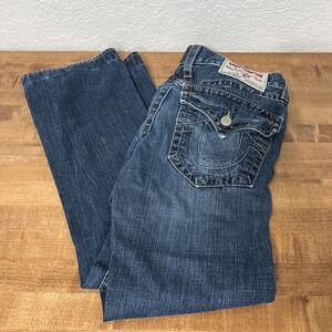 Vintage True Religion World Tour Men's Jeans Billy Row 28 Seat 34 USA